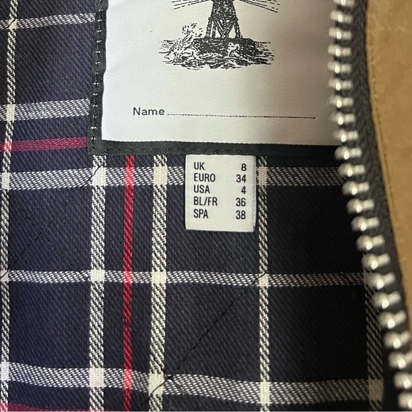 Barbour by Alexa Chung Colorblock Patch Waxed Jacket US 4 - Picture 11 of 16